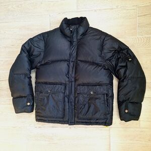 GAP Women's Black Heavy Down Puffer Nylon Ski Jacket With Pockets Size Small